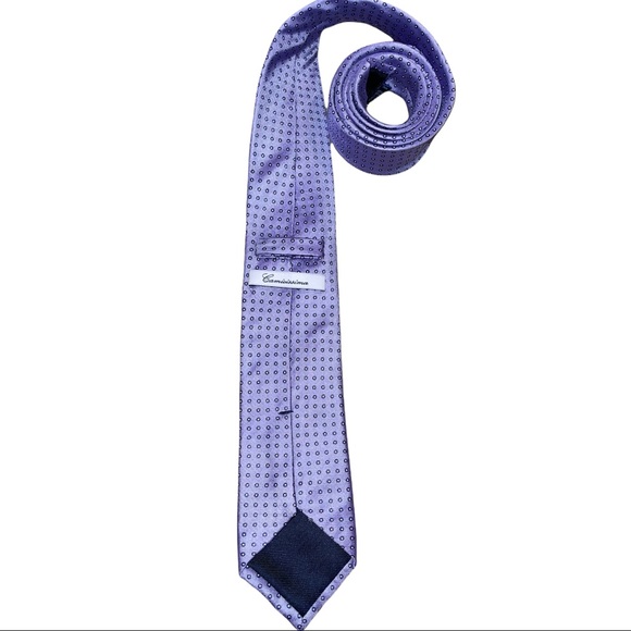 Camicissima Men’s Purple Silk Tie - Picture 3 of 4